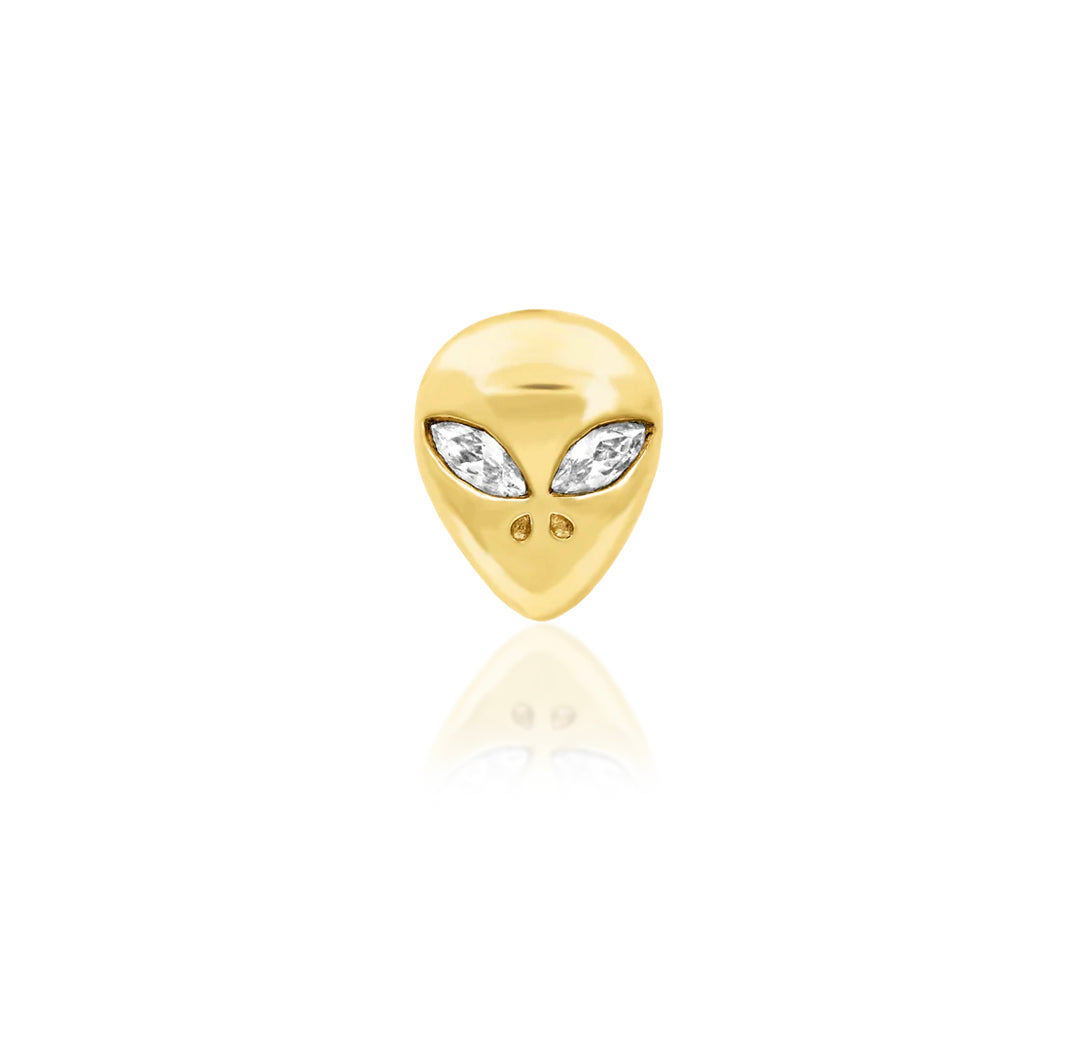 Junipurr Jewellery Alien 14kt Gold Threadless send