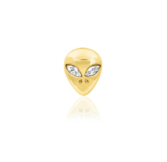 Junipurr Jewellery Alien 14kt Gold Threadless send