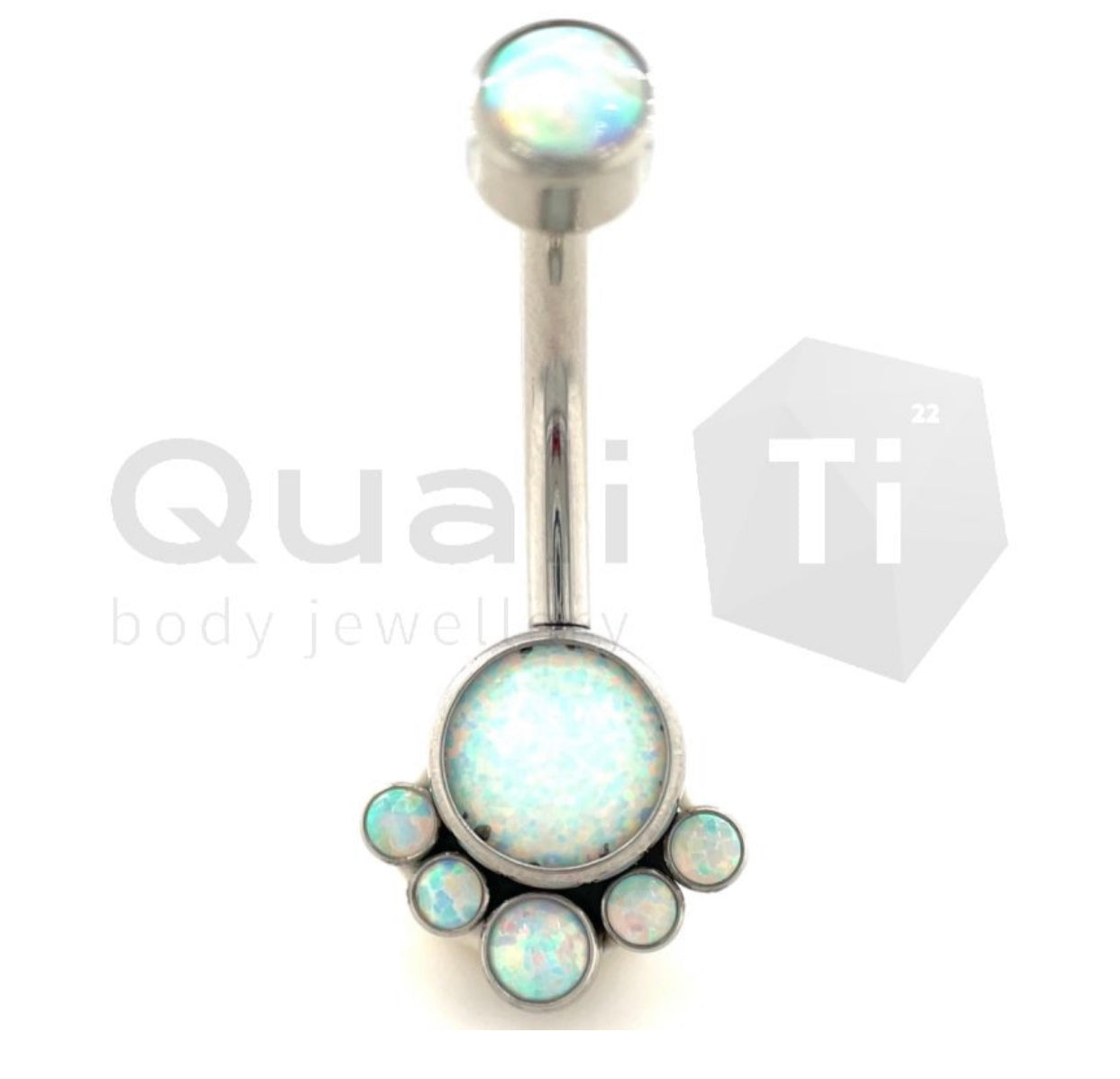 The chandelier Navel Curve QualiTi Titanium (colour variants)