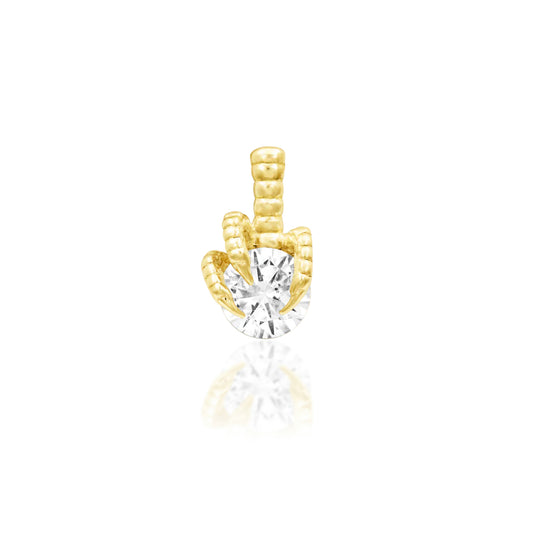 Junipurr Jewellery Tiamat 14kt Gold Threadless End