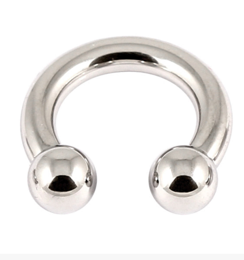 Titanium Circular Barbells (CBB) (Horseshoes) Large Gauge