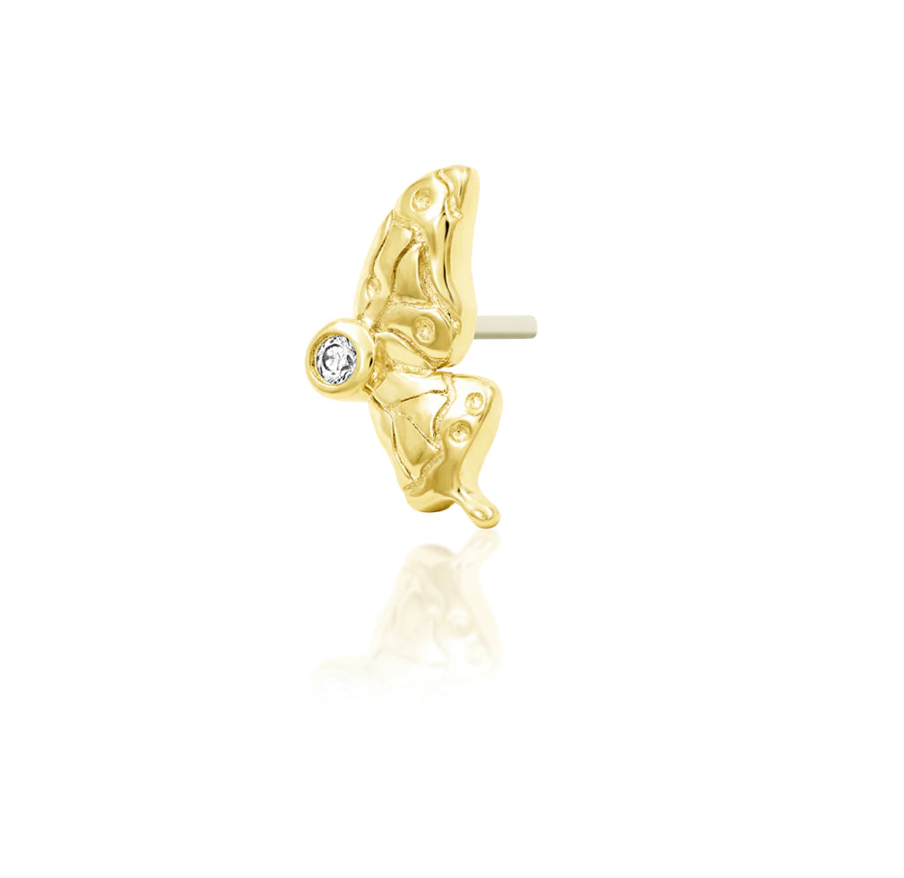 Junipurr Jewellery Mariposa 14kt Gold Threadless End