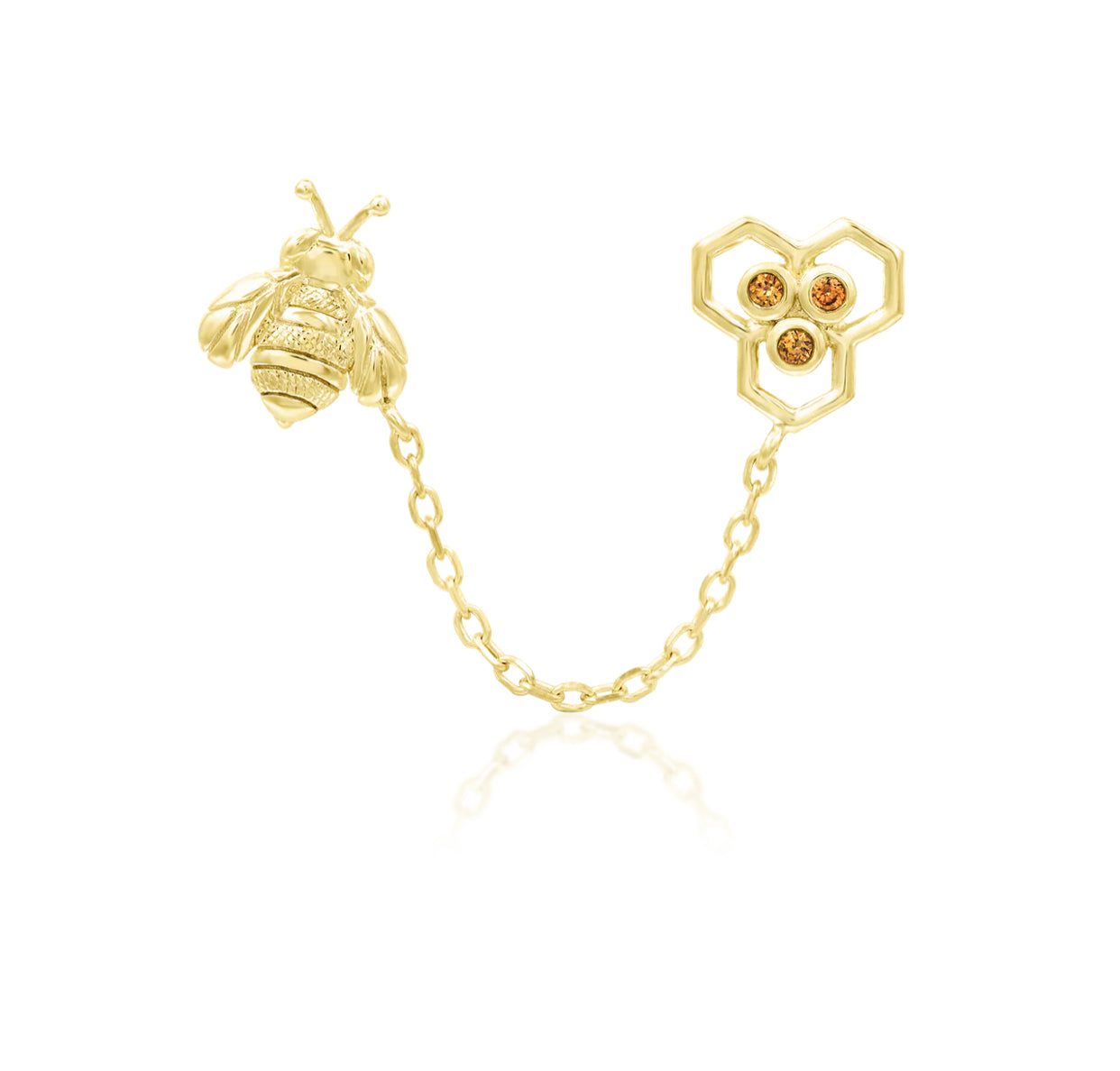 Junipurr Jewellery 14kt Gold Oh Honey Bee Chain