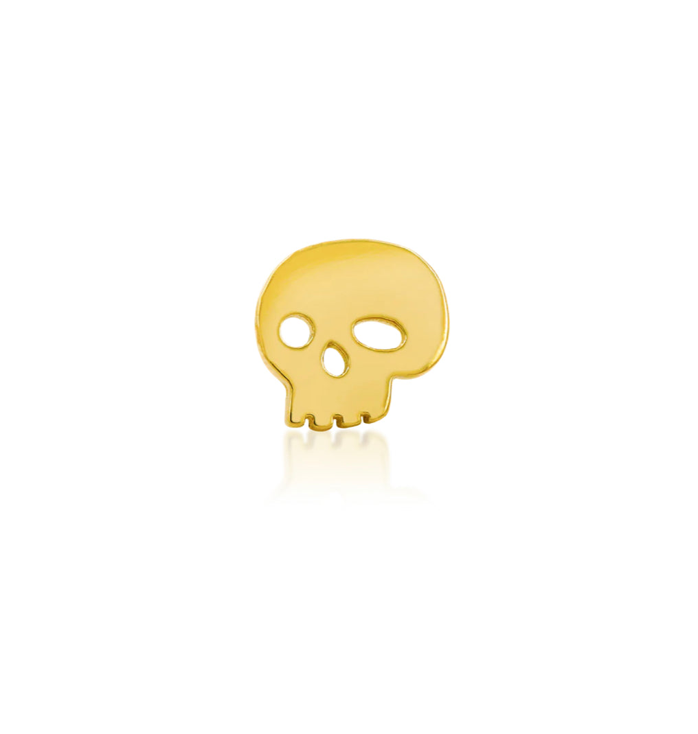 Junipurr Jewellery Gold Skull 14kt Threadless End