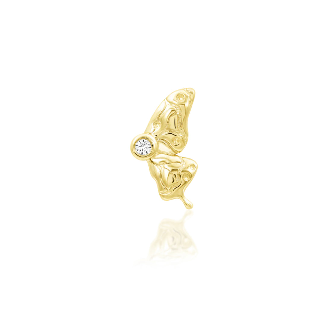 Junipurr Jewellery Mariposa 14kt Gold Threadless End