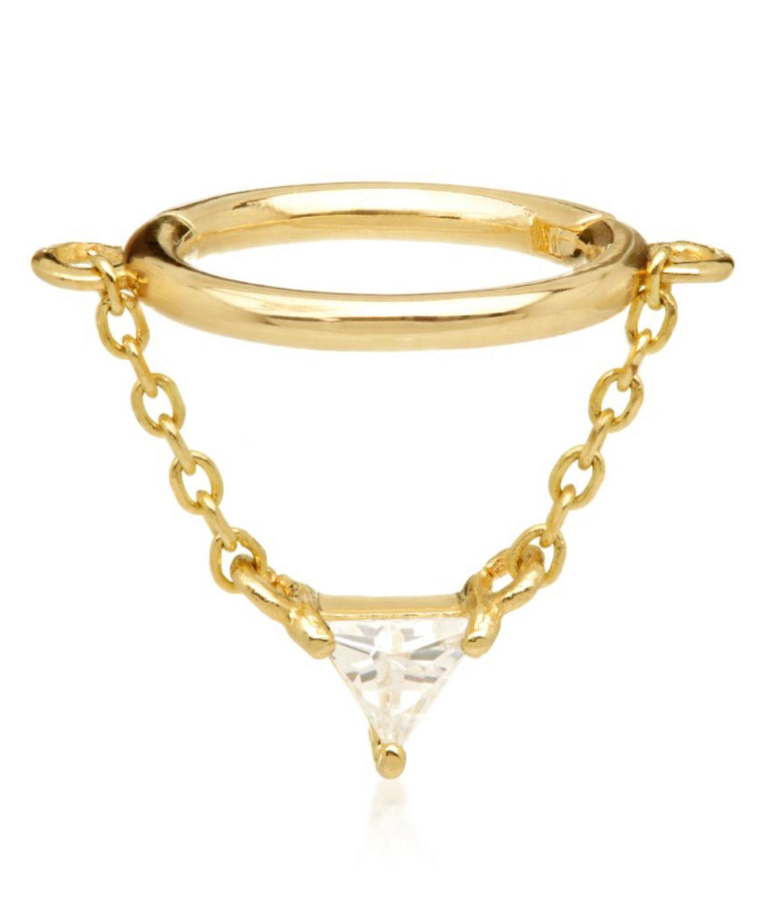 Tish Lyon Gold Chain Hinge Ring