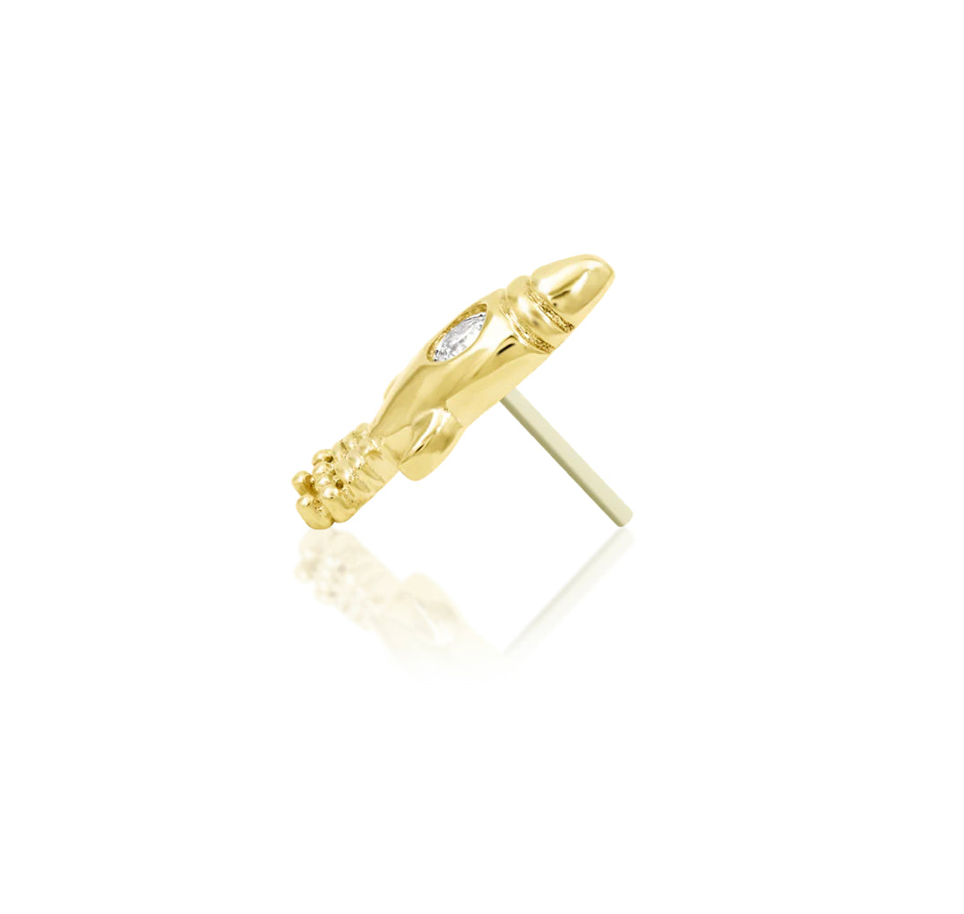 Junipurr Jewellery Blast Off 14kt Gold Threadless send