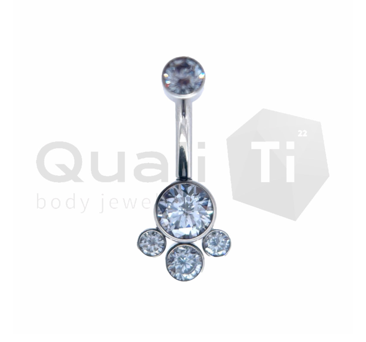 The 'Alina' Chandelier Navel QualiTi Titanium