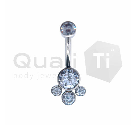 The 'Alina' Chandelier Navel QualiTi Titanium