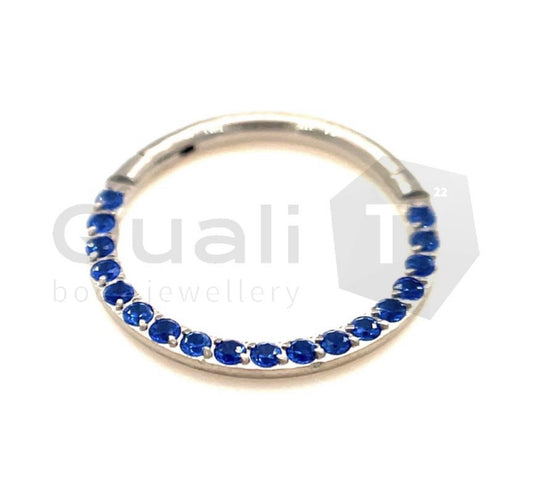 The 'Salacia' Light Sapphire Hinged Ring