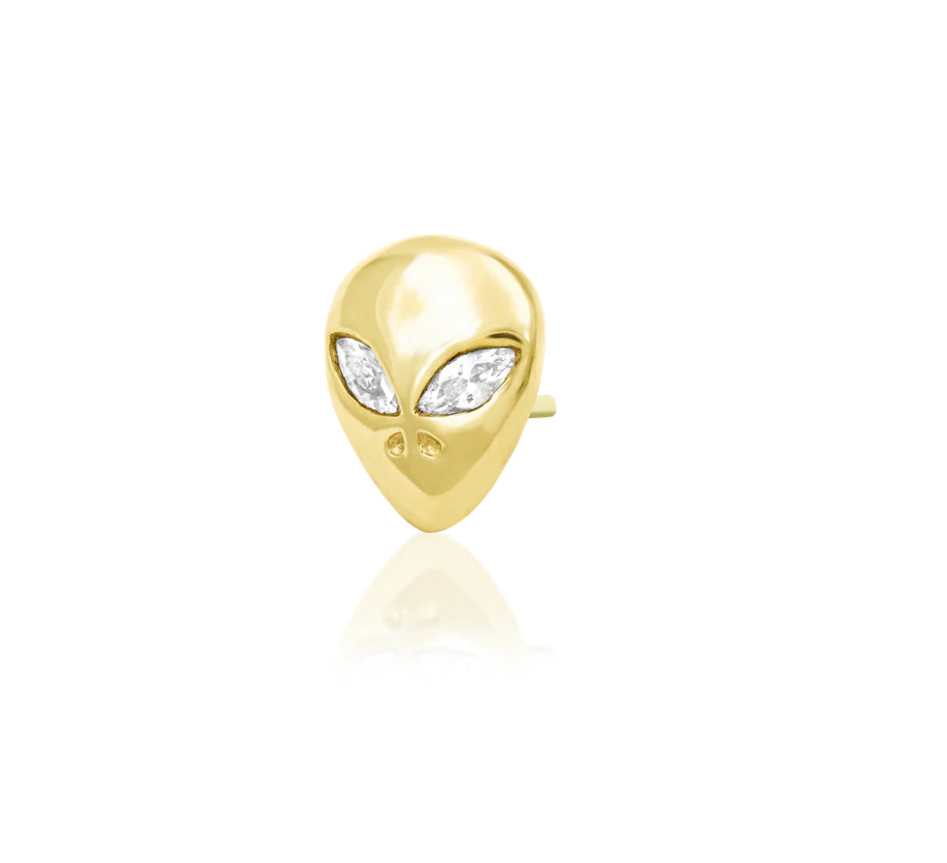 Junipurr Jewellery Alien 14kt Gold Threadless send