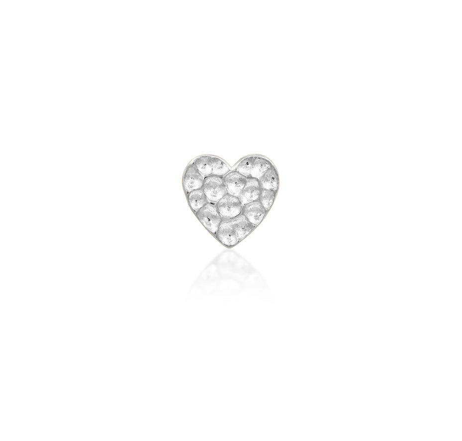 Junipurr Jewellery Hammered Heart 14kt Gold Threadless End