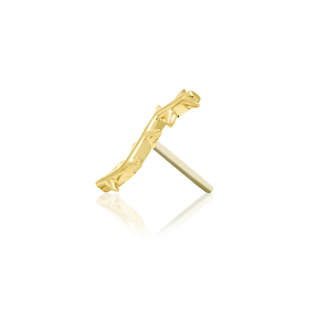 Junipurr Jewellery Thorn 14kt Gold Threadless End