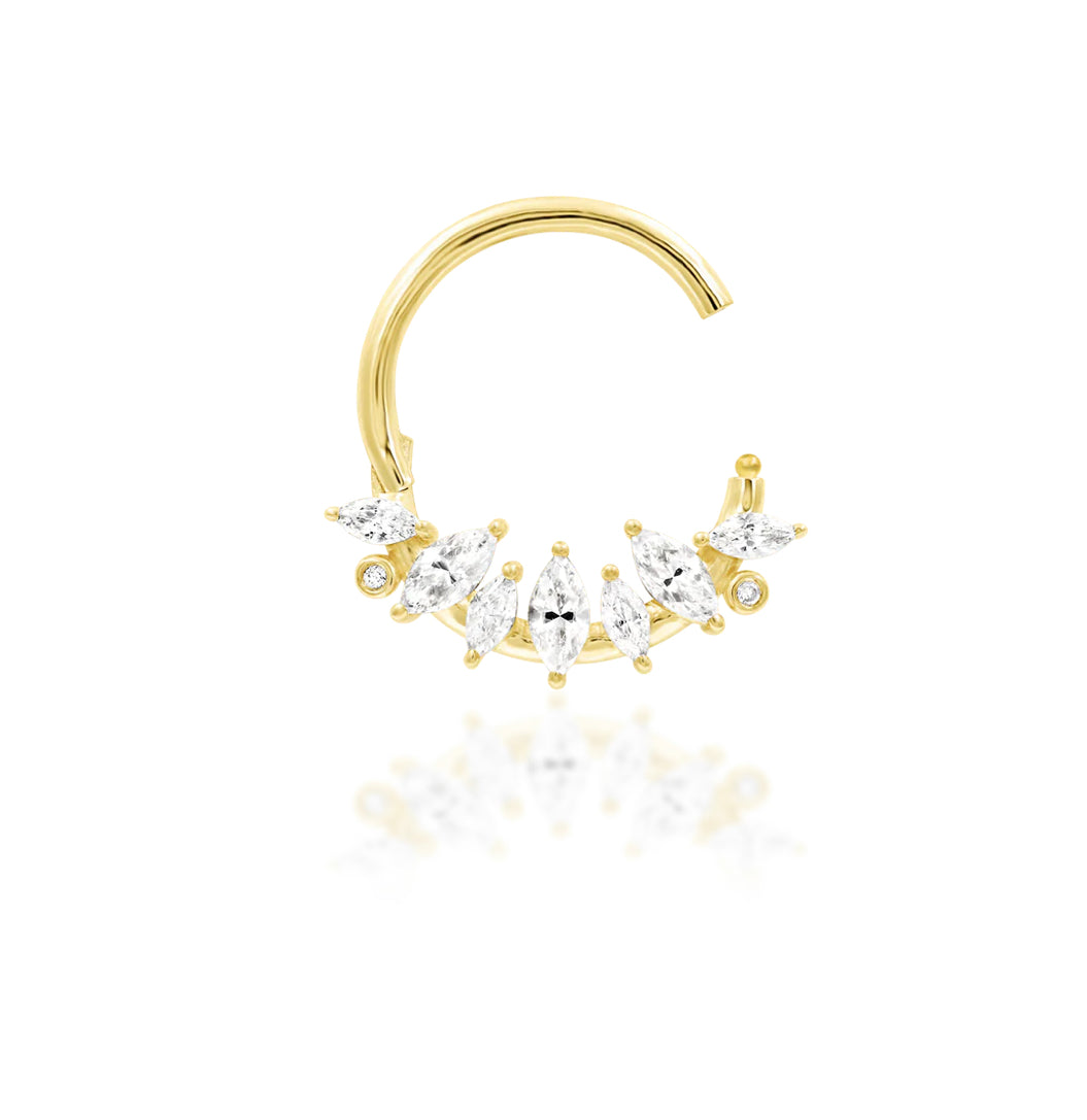 Junipurr Jewellery Winter 14kt Gold Hinge Segment