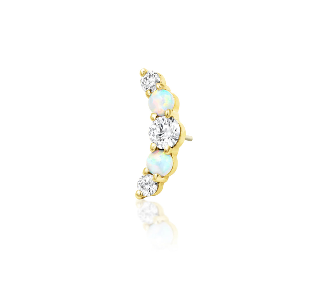 Junipurr Jewellery Dani 14kt Gold Threadless End