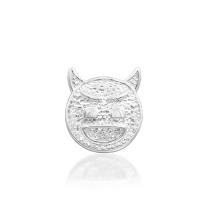 Junipurr Devilish Charm — 14k Gold Devil Emoji Threadless End
