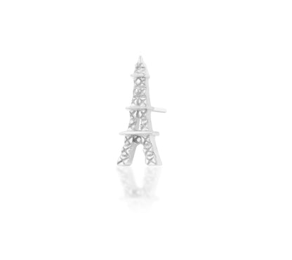 Junipurr From Paris With Love solid 14k gold decorative threadless end, product view.