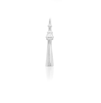 Junipurr The 6IX solid 14k white gold threadless end, front view.