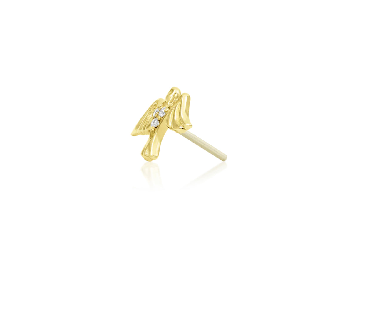 Junipurr Jewellery 14kt Gold  Love - Y (Dove -Y)Threadless End