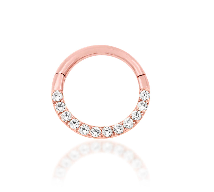 Junipurr Jewellery 14kt CZ clicker