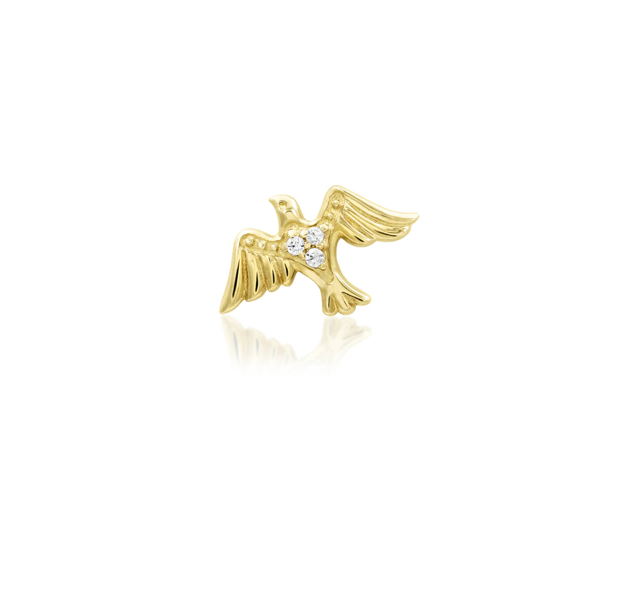 Junipurr Jewellery 14kt Gold  Love - Y (Dove -Y)Threadless End