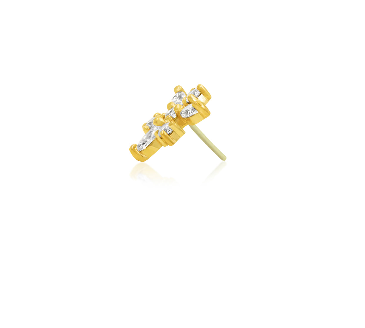 Junipurr Jewellery 14kt Gold Snowflake Anna Threadless End